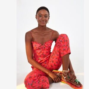NWT Farm Red Pepper Jumpsuit Size M
